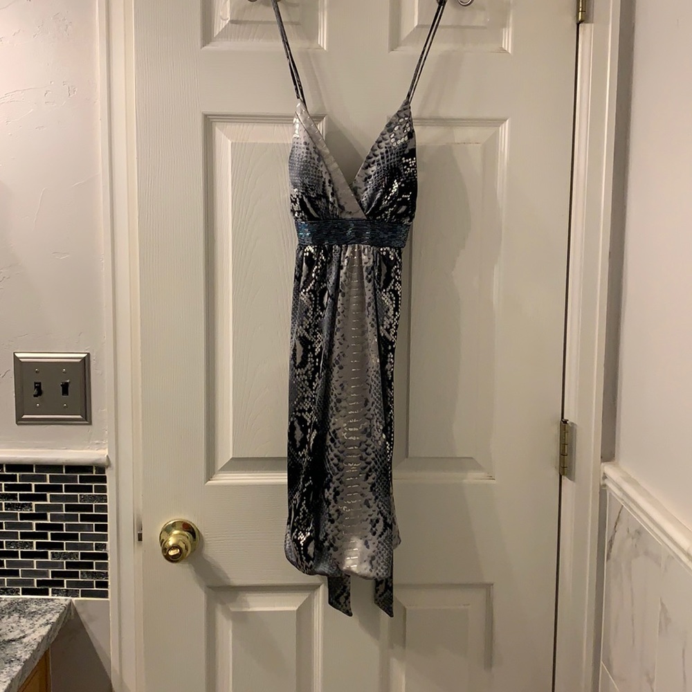 Juniors Dress size 7/8; black/silver